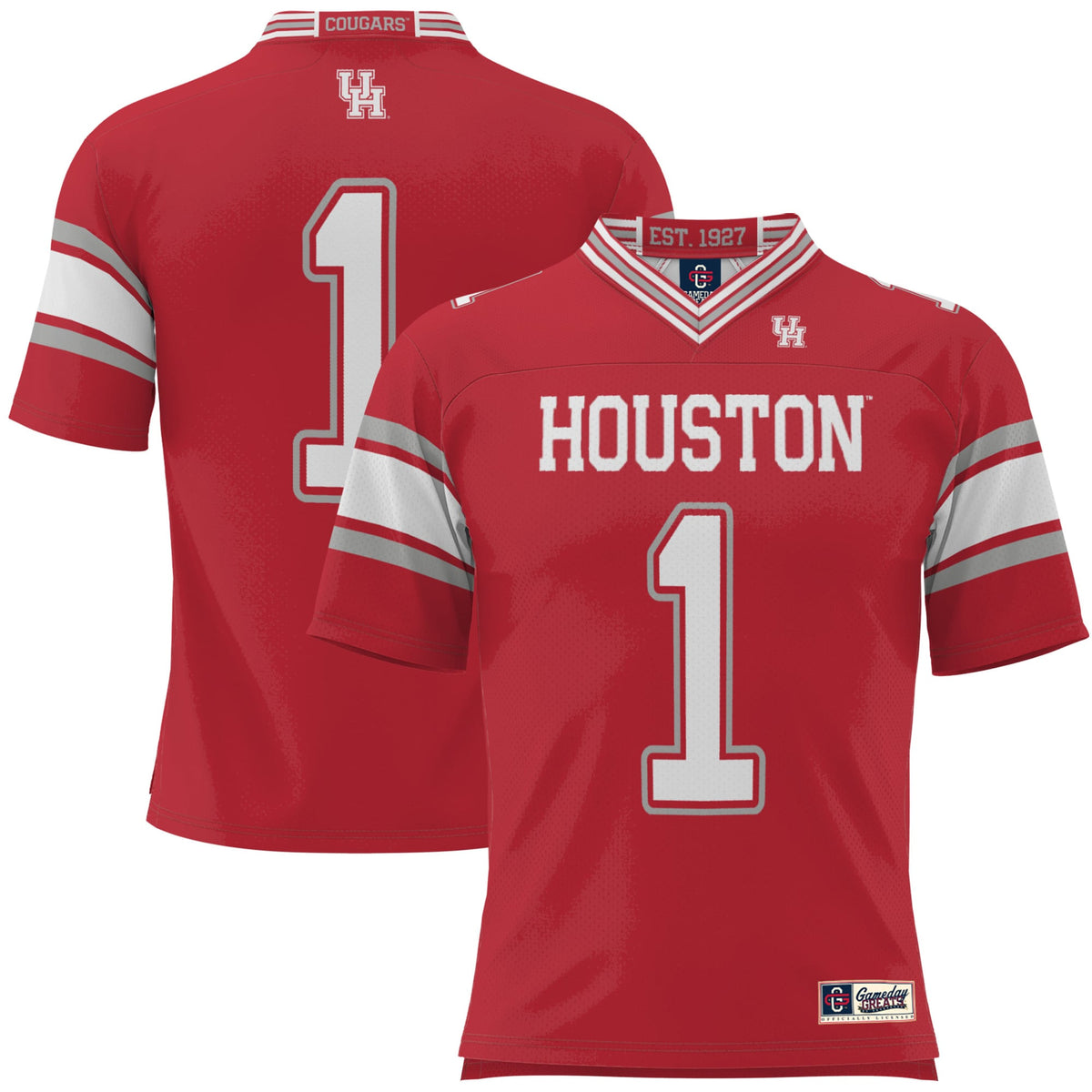#1 Houston Cougars Football Jersey - Red