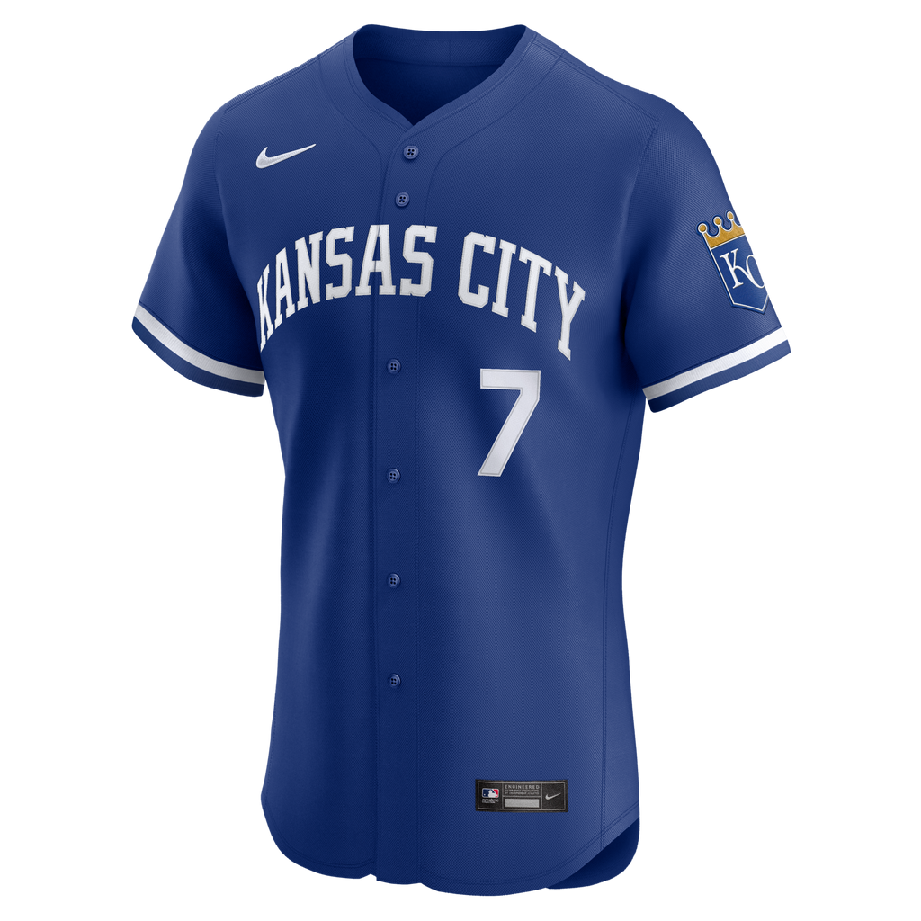 Kansas City Royals Bobby Witt Jr. Royal Alternate 2 Elite Player Baseball Jersey