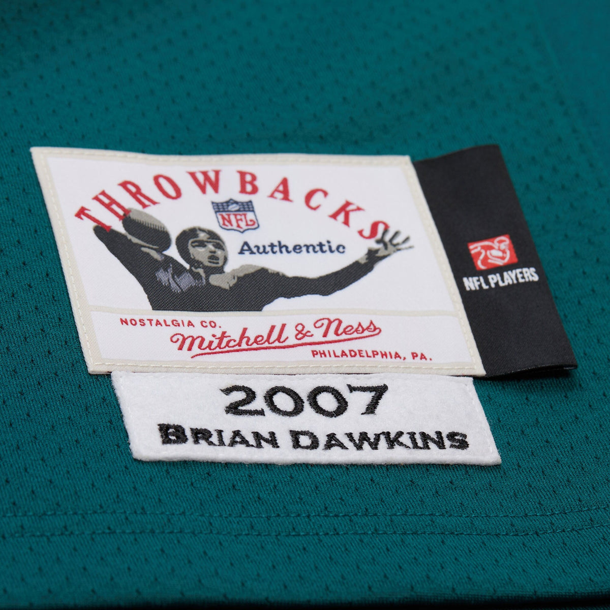 Philadelphia Eagles Brian Dawkins Green 2007 Throwback Retired Player Football Jersey