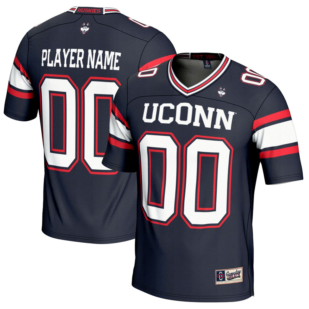 UConn Huskies NIL Pick-A-Player Football Jersey - Navy