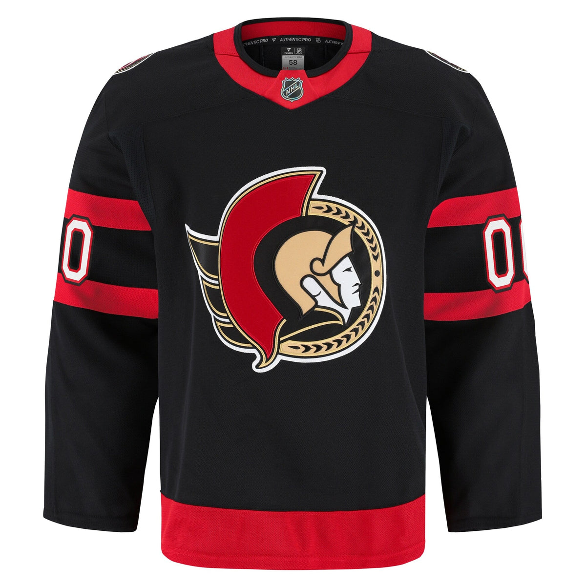 Ottawa Senators Black Home Pro Custom Jersey
