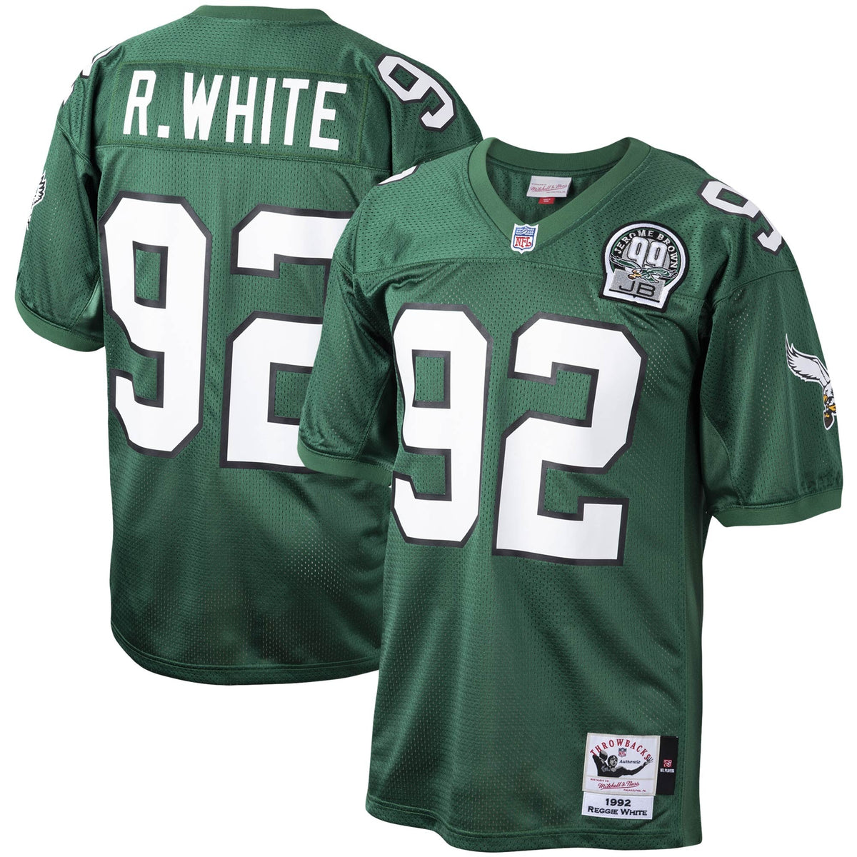 Philadelphia Eagles Reggie White Green Throwback Retired Player Football Jersey