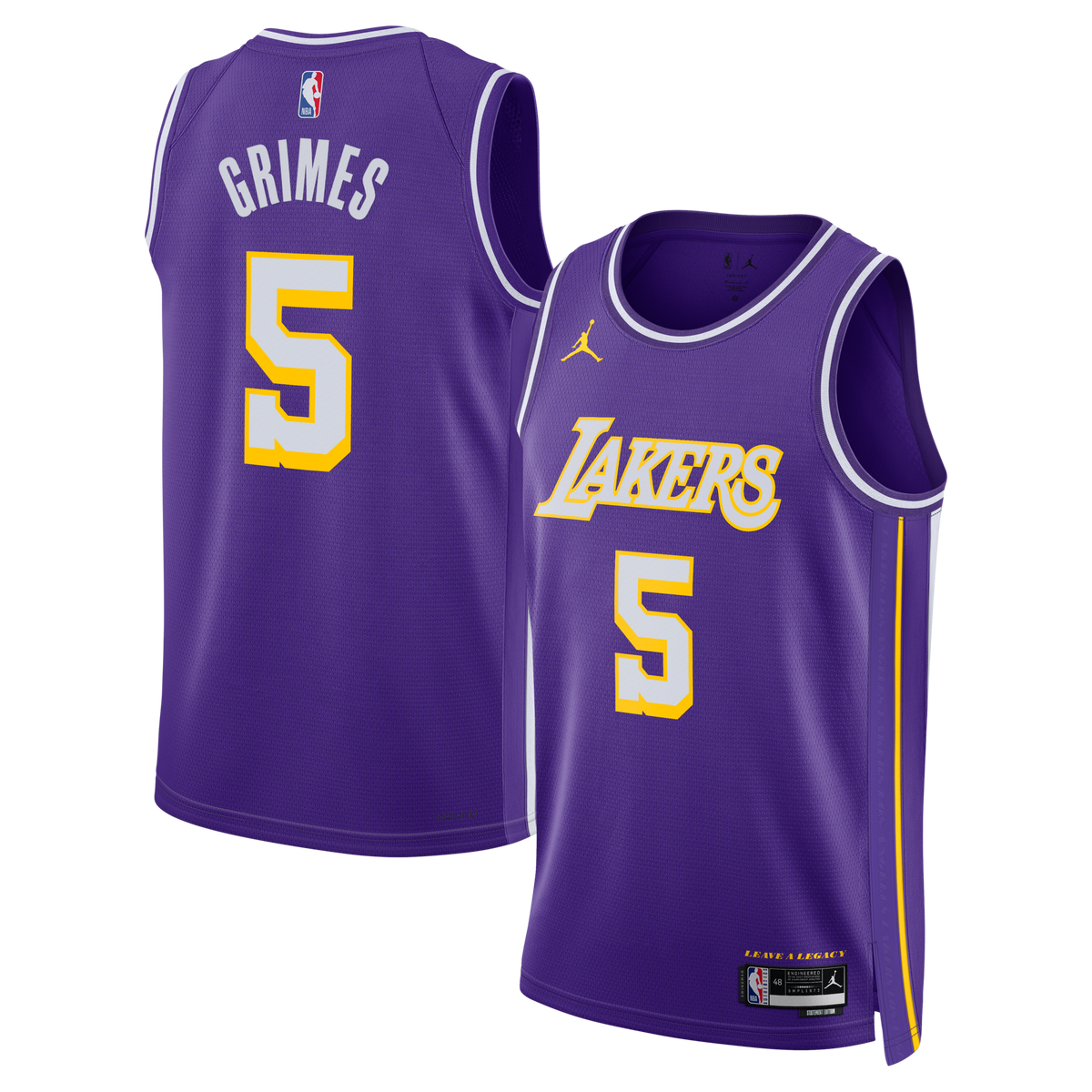 Los Angeles Lakers Statement Edition Jersey - Purple - Quentin Grimes