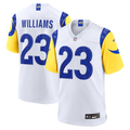 Los Angeles Rams Kyren Williams White White Game Player Football Jersey