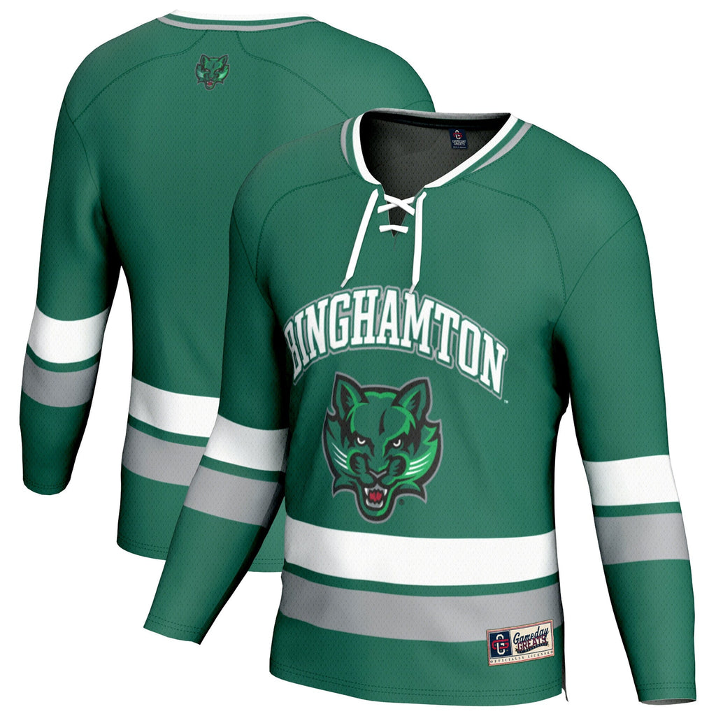 Green Binghamton Bearcats Spirit Hockey Jersey