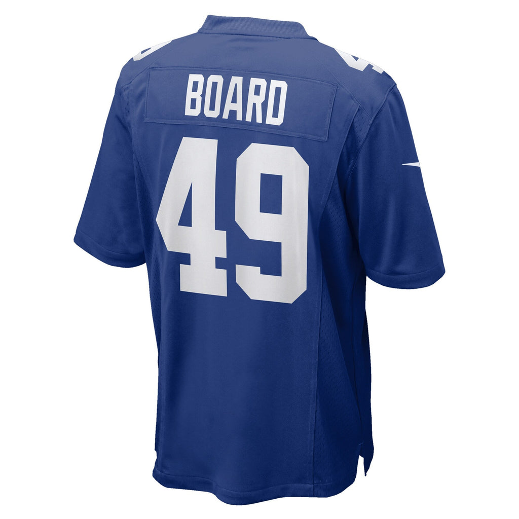 New York Giants Chris Board Royal Team Game Football Jersey