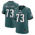 Philadelphia Eagles Cameron Williams Midnight Green Team Game Football Jersey
