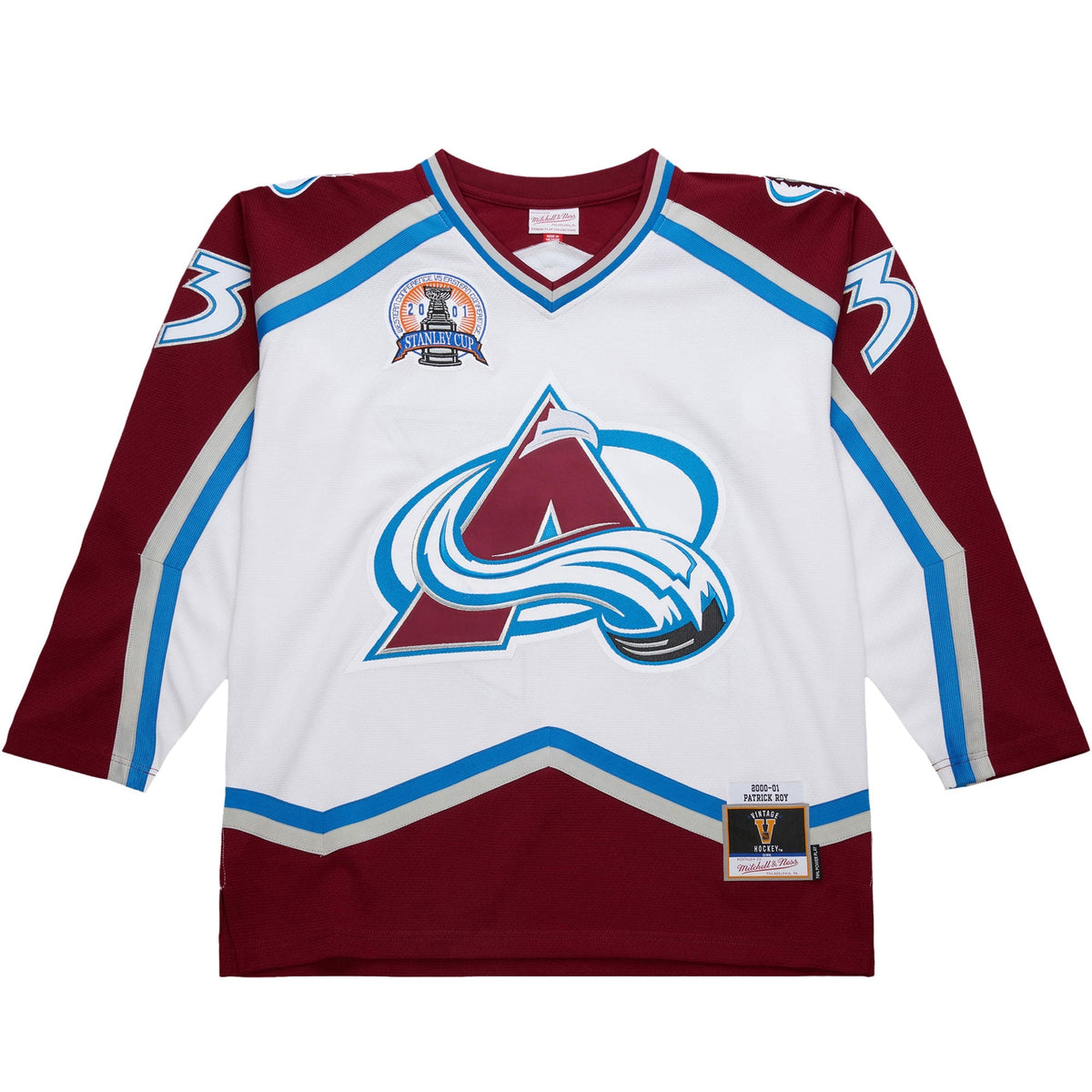 Colorado Avalanche Patrick Roy White 2000-01 Power Play Jersey