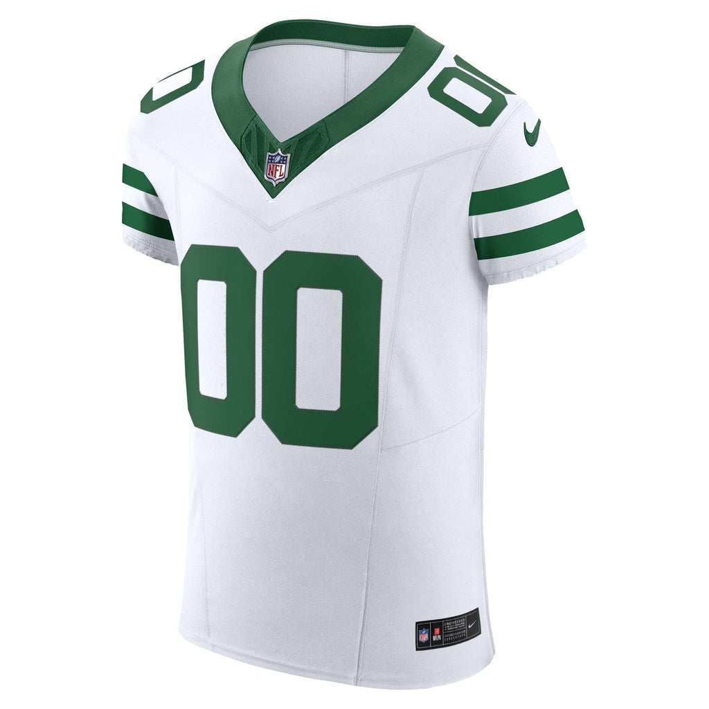 New York Jets White Vapor F.U.S.E. Elite Custom Football Jersey