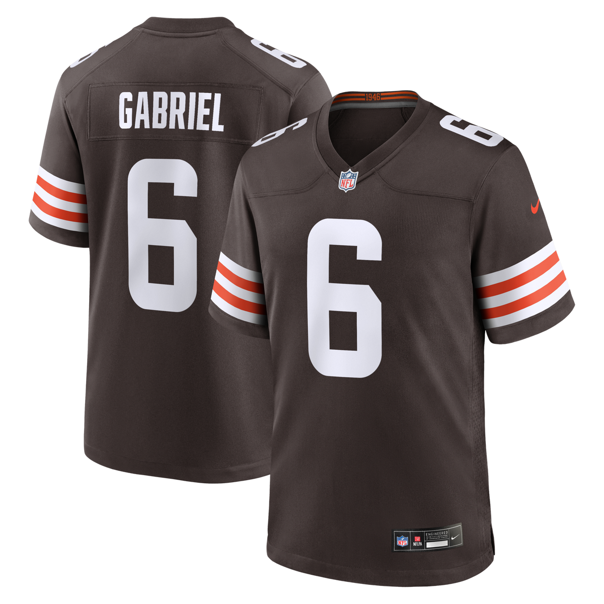 Cleveland Browns Dillon Gabriel Brown Team Game Football Jersey