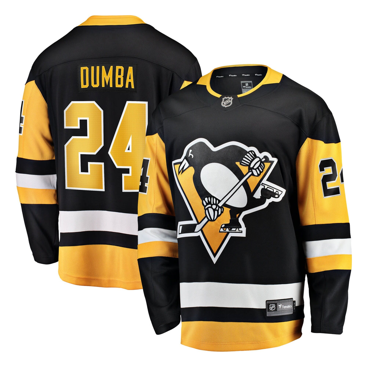 Pittsburgh Penguins Matt Dumba Black Home Breakaway Hockey Jersey