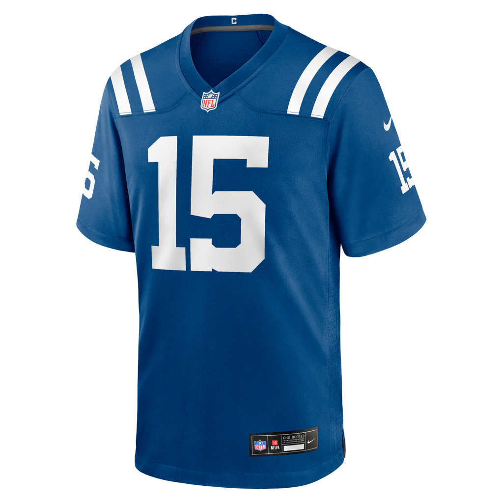 Indianapolis Colts Riley Leonard Royal Team Game Football Jersey