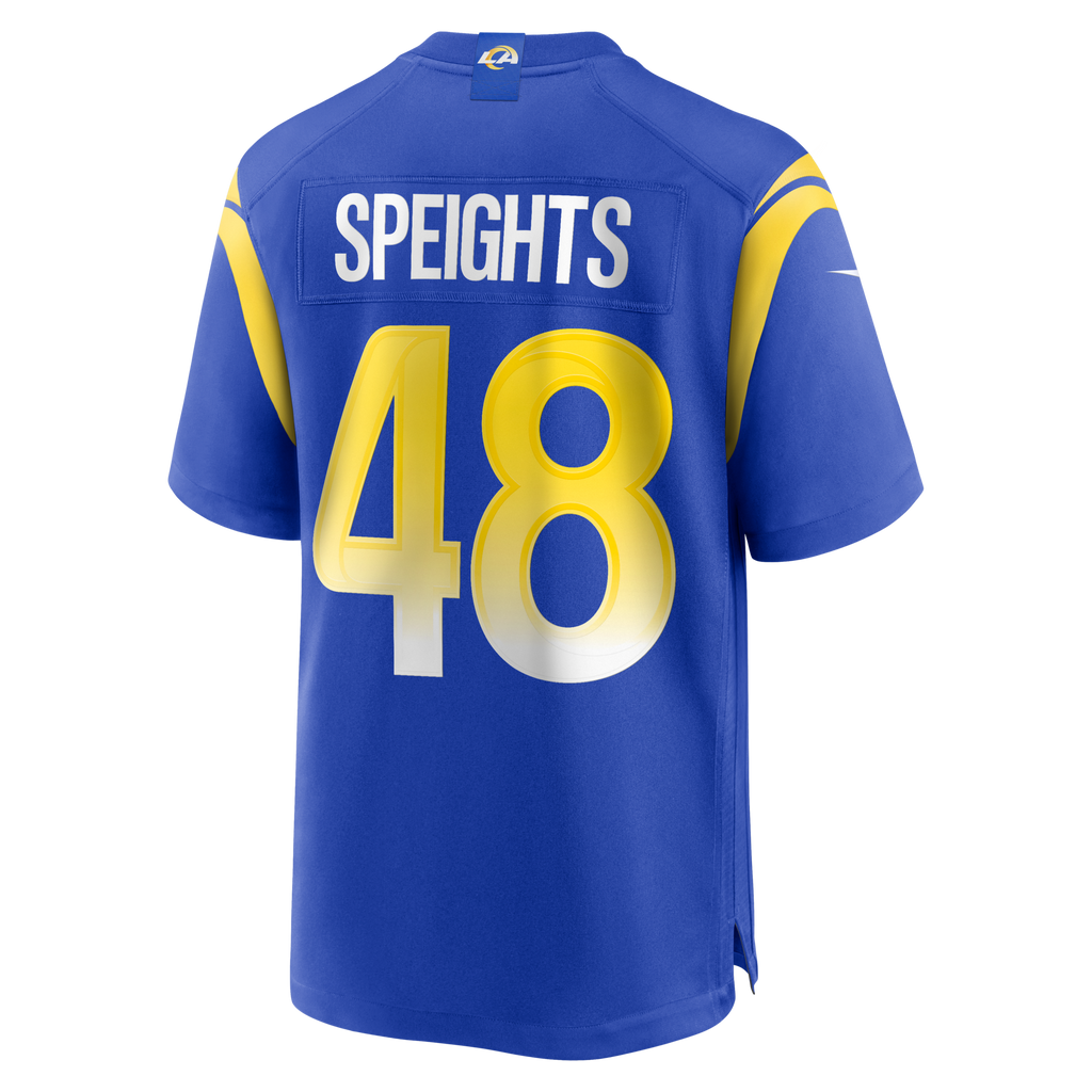Los Angeles Rams Omar Speights Royal Game Football Jersey