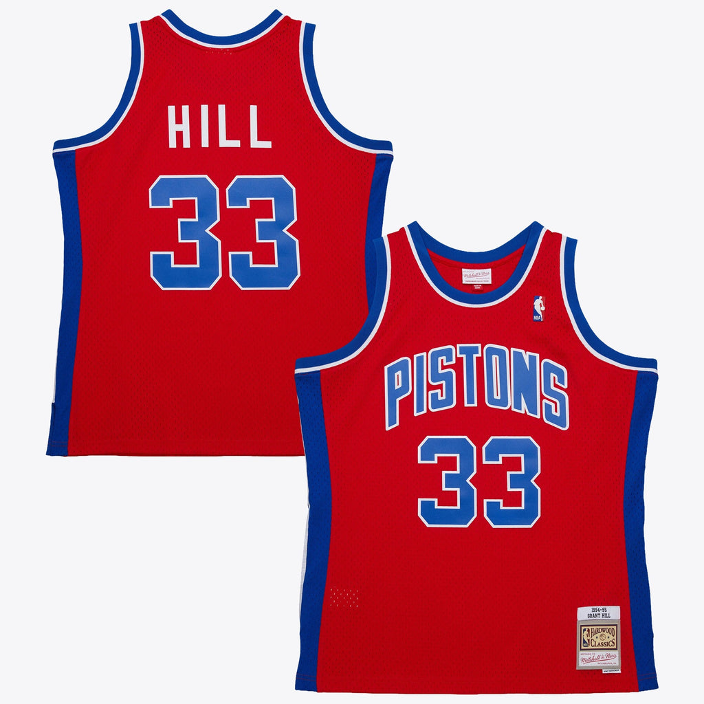 Detroit Pistons Grant Hill 1994 Dark Jersey - Red