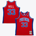 Detroit Pistons Grant Hill 1994 Dark Jersey - Red