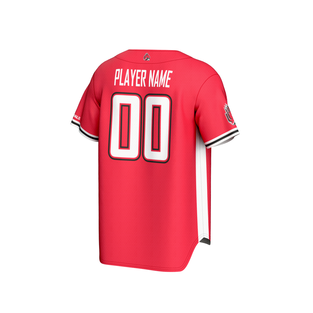Ball State Cardinals NIL Pick-A-Player Lightweight Baseball Jersey - Cardinal