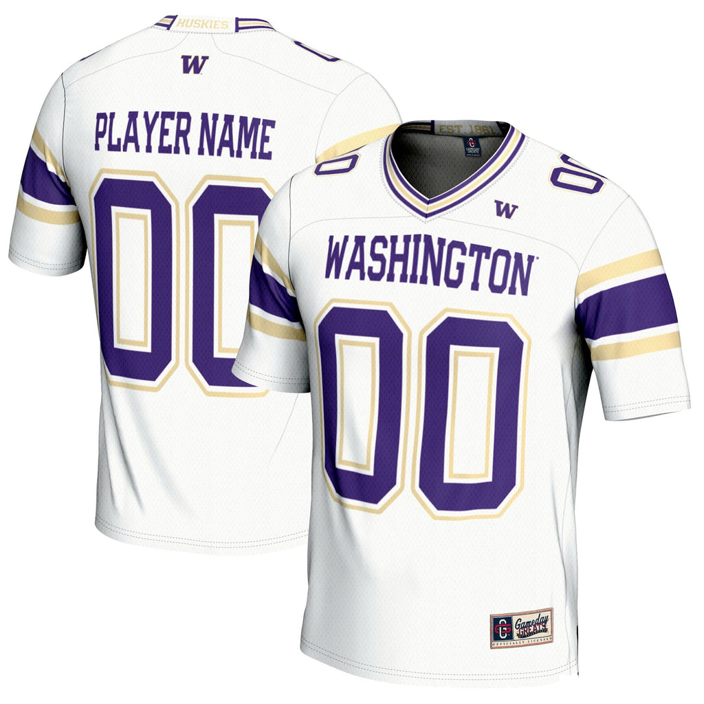 Washington Huskies NIL Pick-A-Player Football Jersey - White