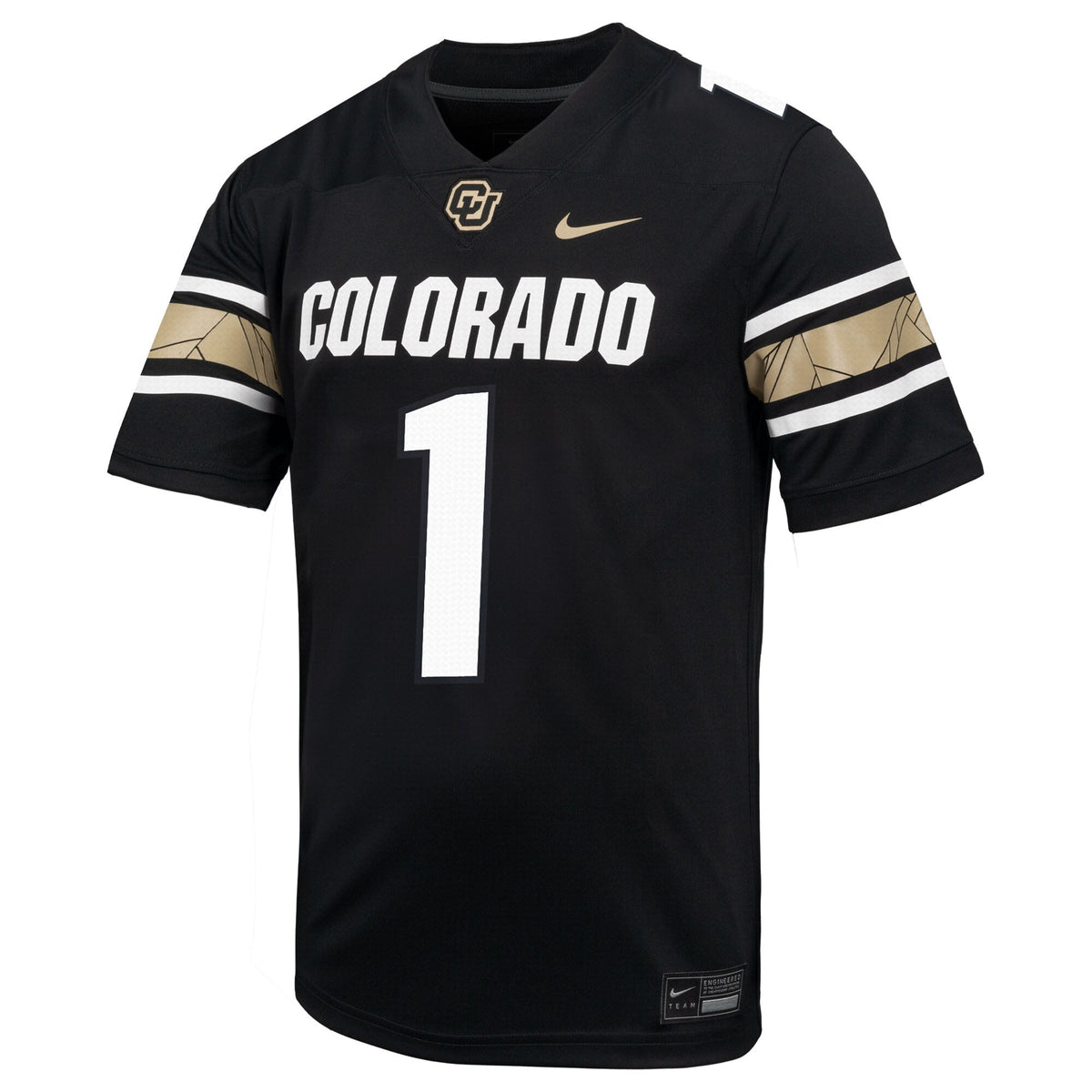 #1 Colorado Buffaloes Throwback Game Jersey - Black
