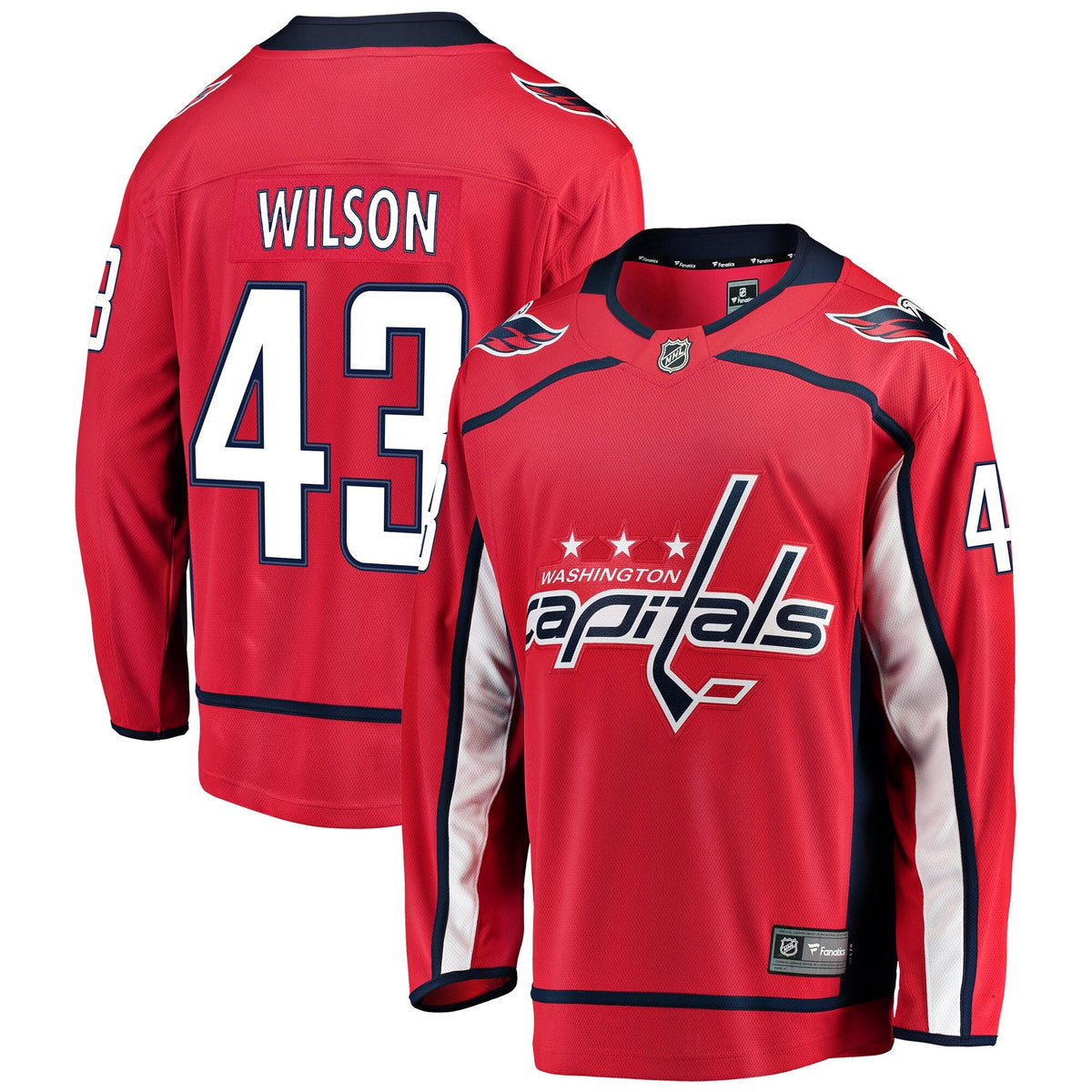 Washington Capitals Tom Wilson Red Home Breakaway Player Hockey Jersey