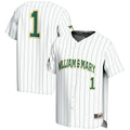 #1 William & Mary Tribe Lightweight Baseball Fashion Jersey - White