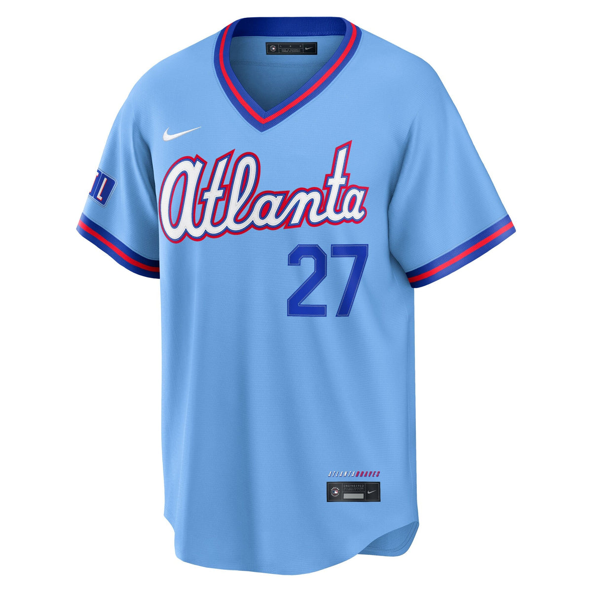 Atlanta Braves Austin Riley Powder Blue 2026 City Connect Stadium Baseball Jersey
