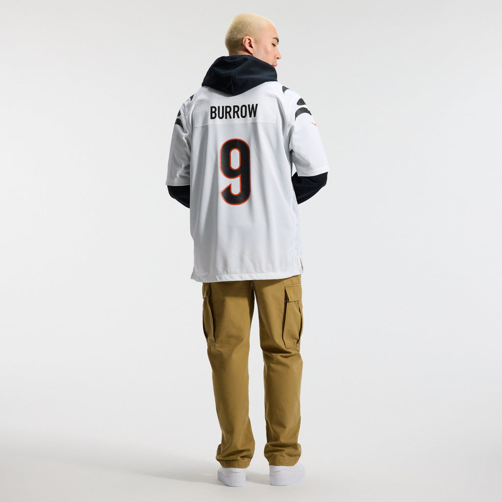 Cincinnati Bengals Joe Burrow White Game Football Jersey