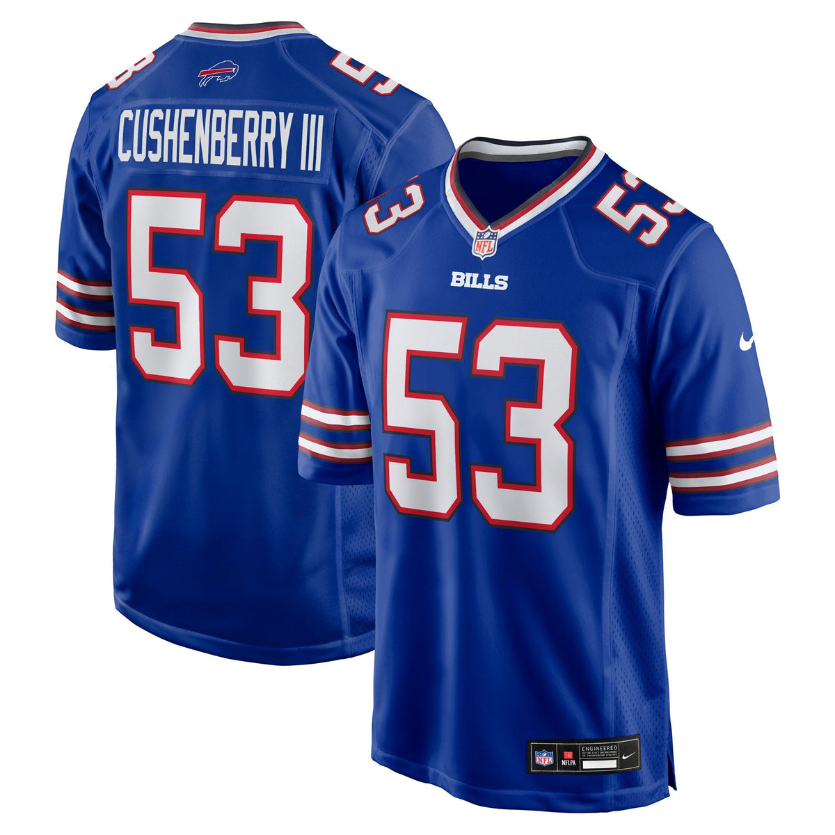 Buffalo Bills Lloyd Cushenberry III Royal Team Game Football Jersey
