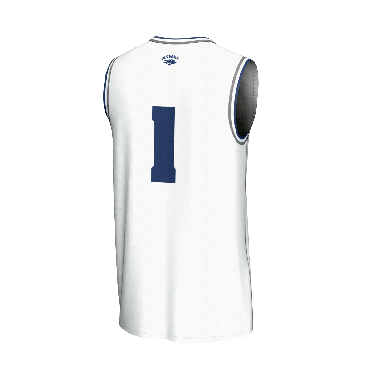 #1 Nevada Wolf Pack Lightweight Basketball Fashion Jersey - White