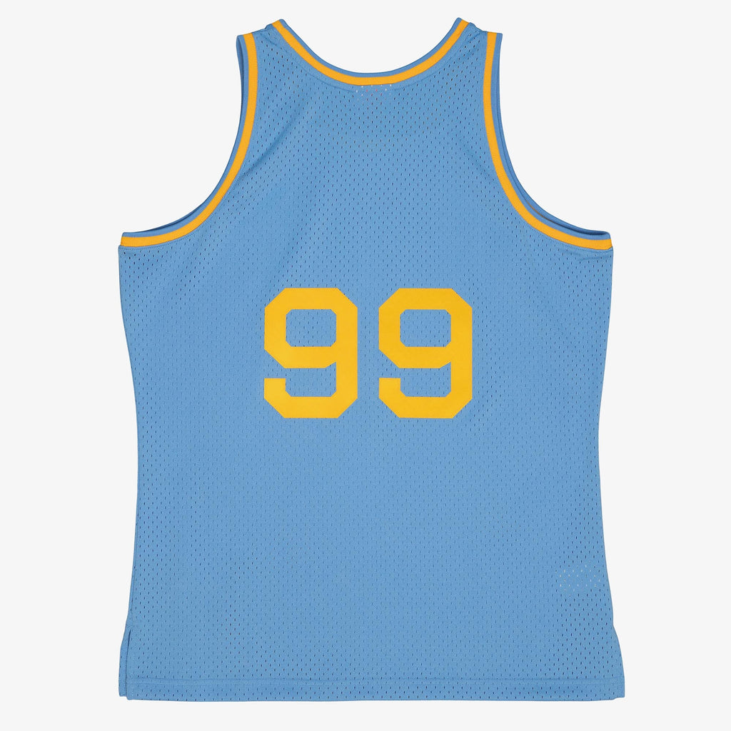 Los Angeles Lakers George Mikan 1948 Dark Jersey - Columbia Blue