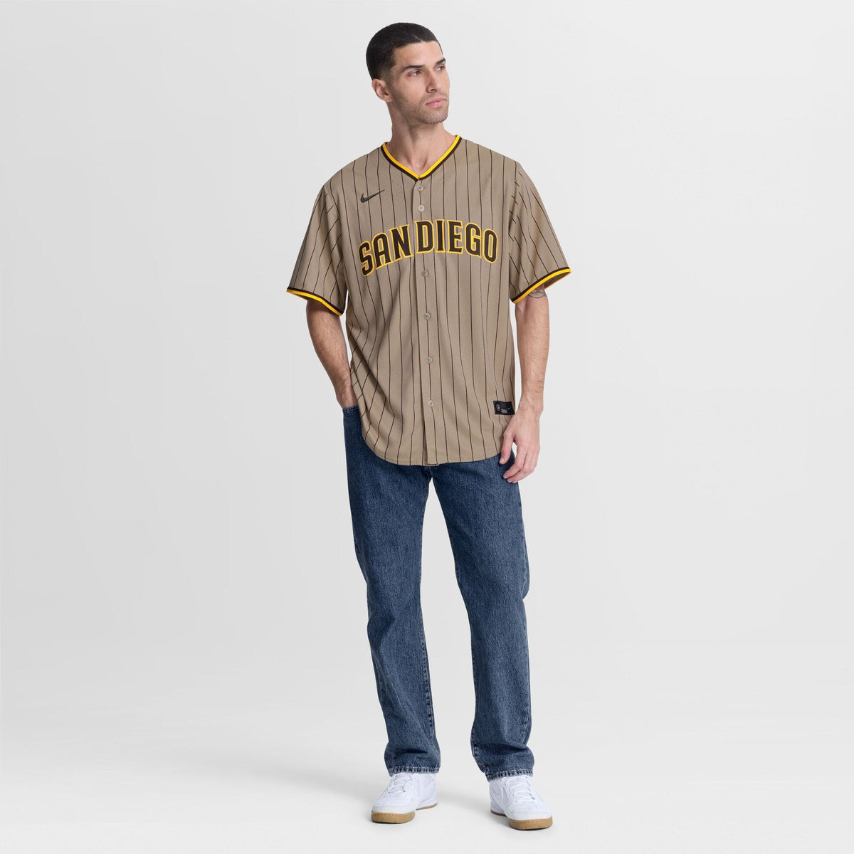 San Diego Padres Jackson Merrill Sand Alternate Replica Baseball Jersey