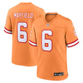 Tampa Bay Buccaneers Baker Mayfield Orange Throwback Game Football Jersey