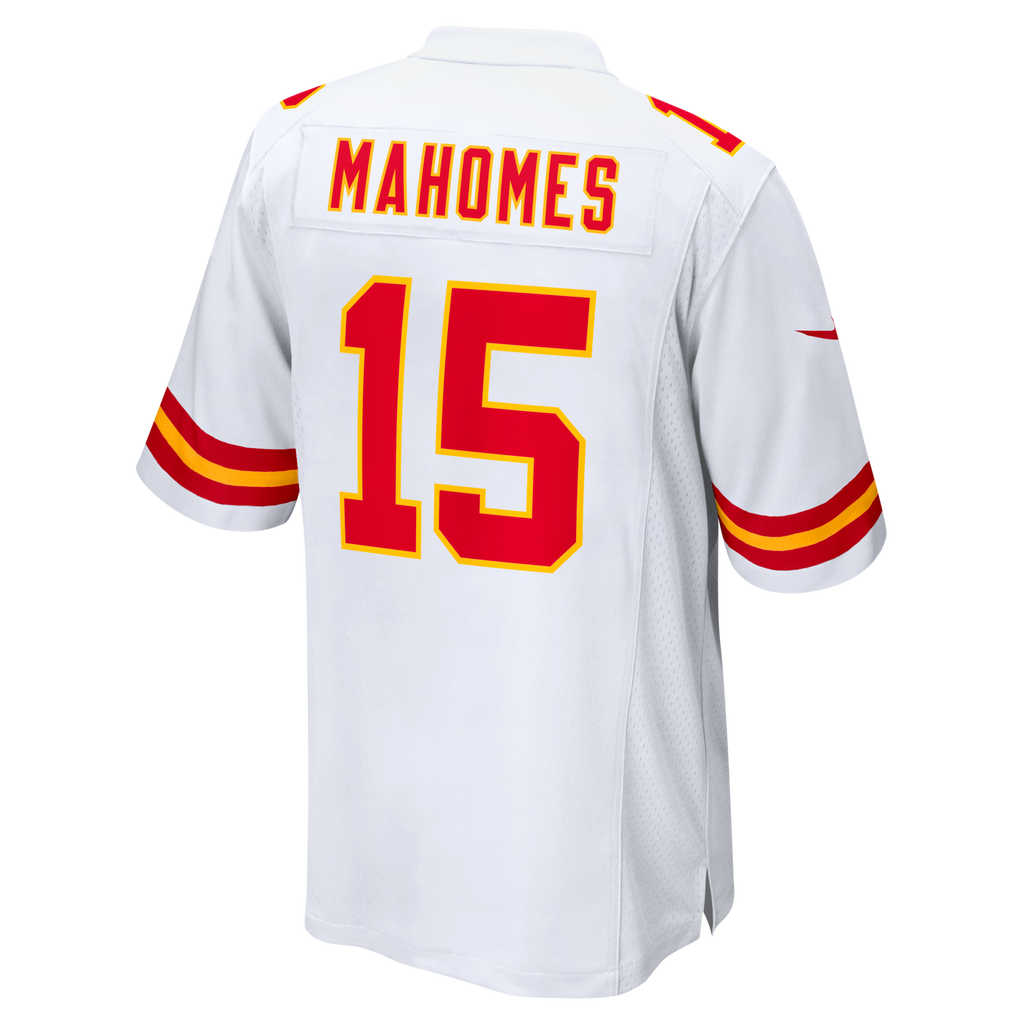 Kansas City Chiefs Patrick Mahomes White Game Football Jersey