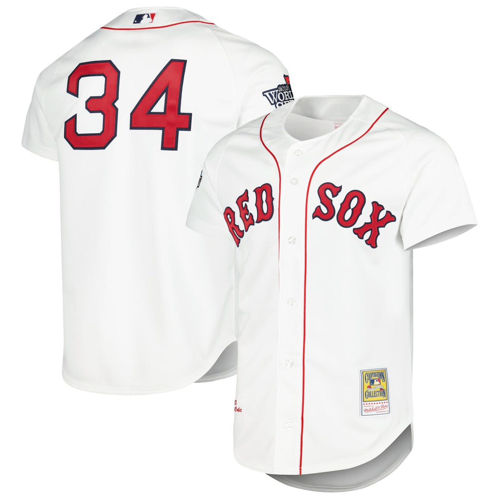 Boston Red Sox David Ortiz White Cooperstown Collection Baseball Jersey