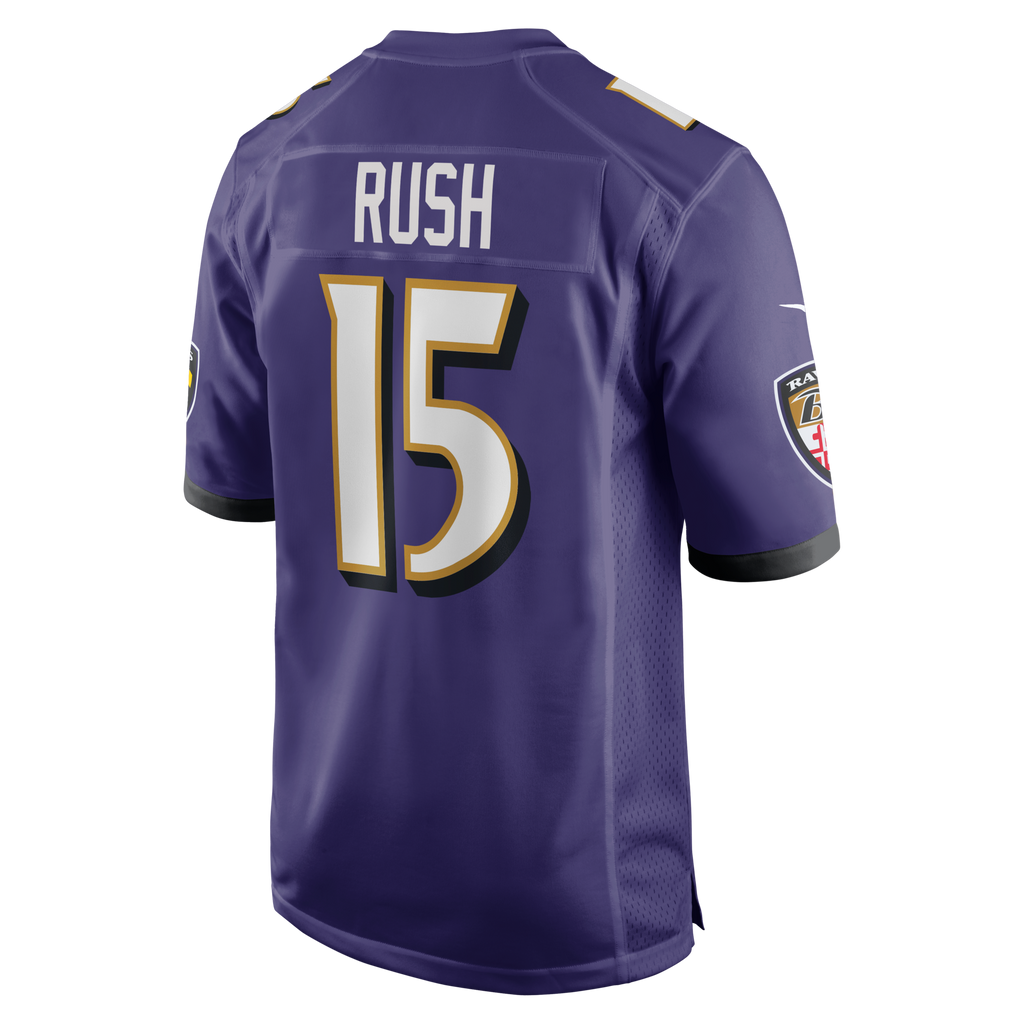 Baltimore Ravens Cooper Rush Purple Team Game Football Jersey
