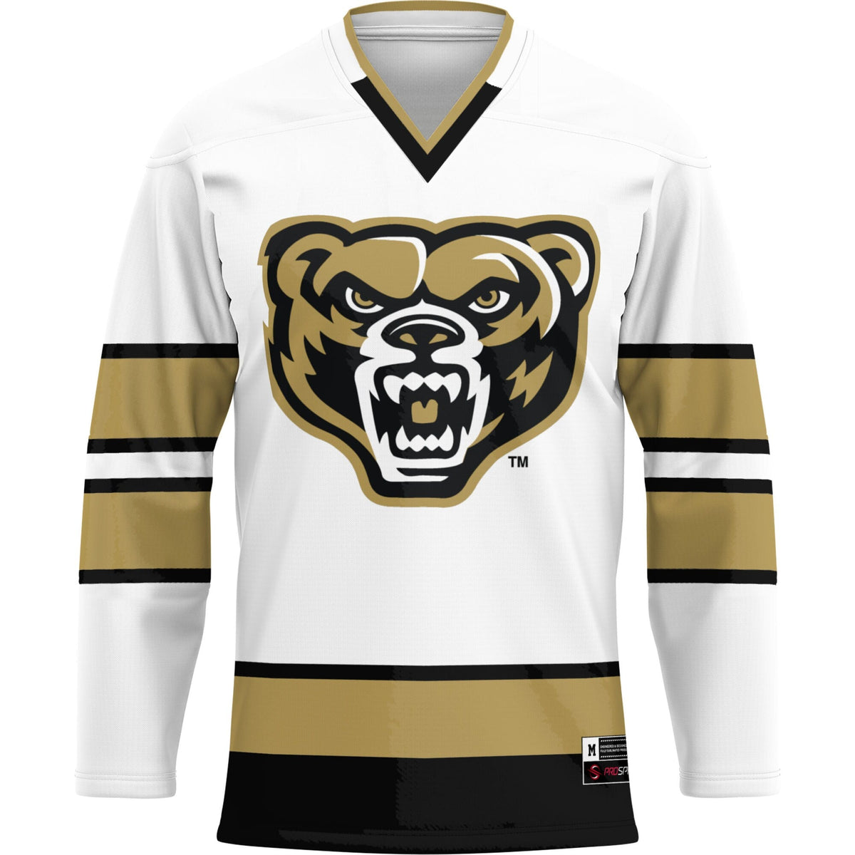 Oakland Golden Grizzlies Hockey Jersey - White