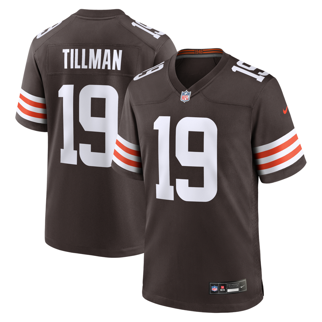 Cleveland Browns Cedric Tillman Brown Game Football Jersey