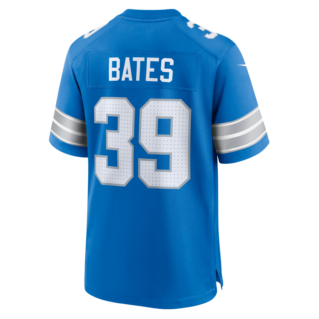 Detroit Lions Jake Bates Blue Team Game Football Jersey