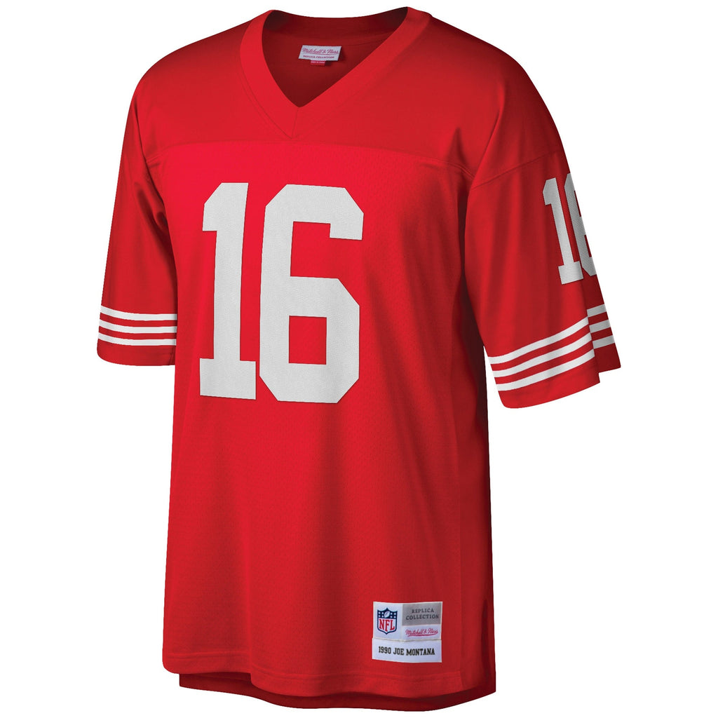 San Francisco 49ers Joe Montana Scarlet Big & Tall 1990 Retired Player Replica Football Jersey