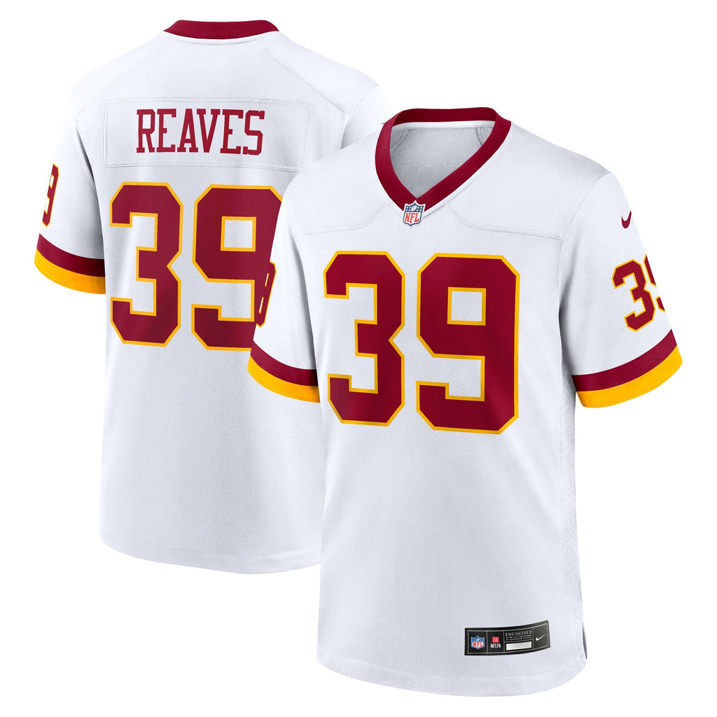 Washington Commanders Jeremy Reaves White Game Super Bowl Era Football Jersey