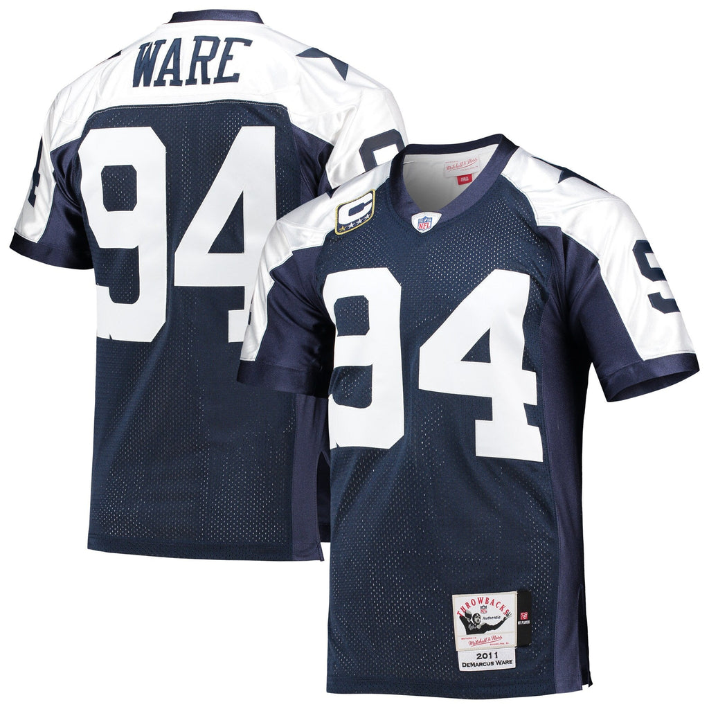 Dallas Cowboys DeMarcus Ware Navy 2011 Throwback Retired Player Football Jersey
