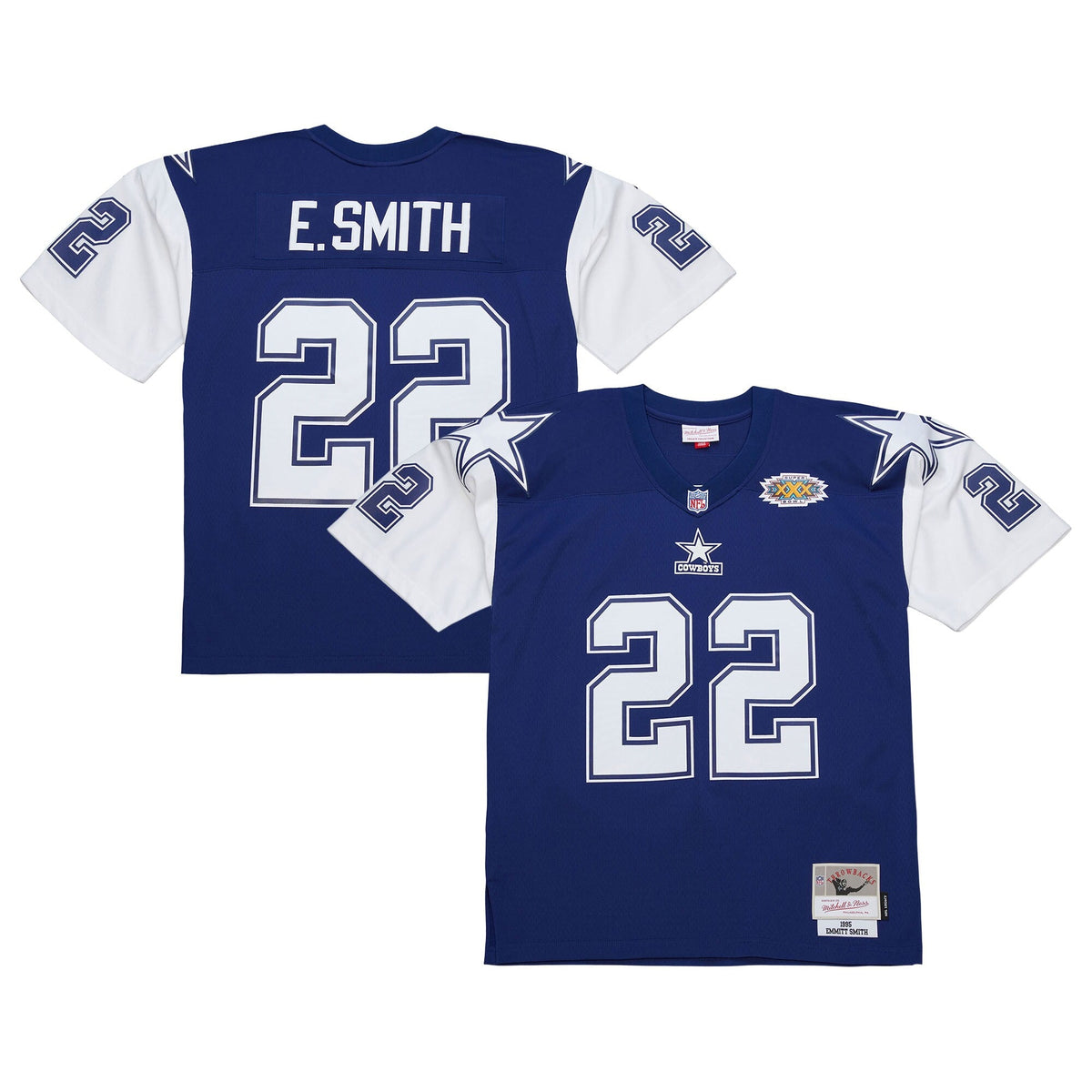 Dallas Cowboys Emmitt Smith Navy 1995 Legacy Replica Football Jersey