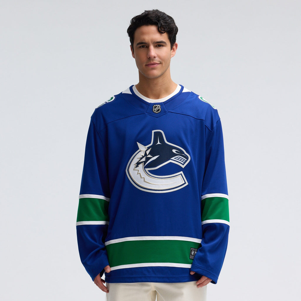 Vancouver Canucks Blue Home Team Breakaway Hockey Jersey