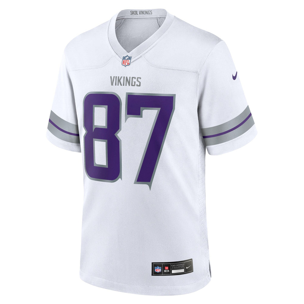 Minnesota Vikings T.J. Hockenson White Alternate Game Player Football Jersey