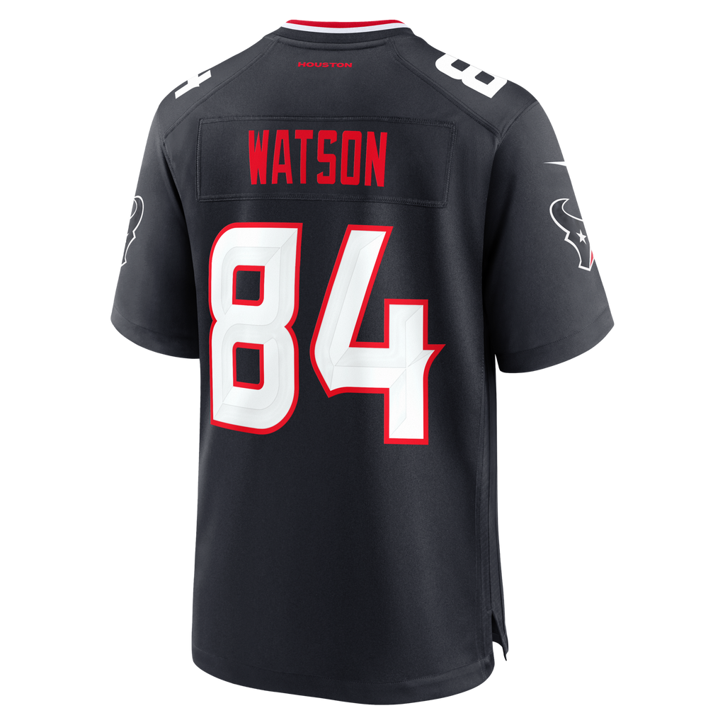 Houston Texans Justin Watson Navy Team Game Football Jersey