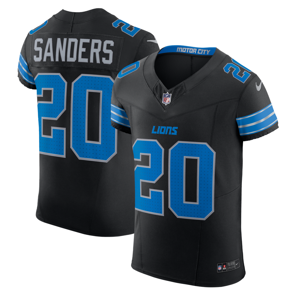 Detroit Lions Barry Sanders Black Alternate Vapor F.U.S.E. Elite Football Jersey