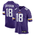 Minnesota Vikings Justin Jefferson Purple Game Football Jersey