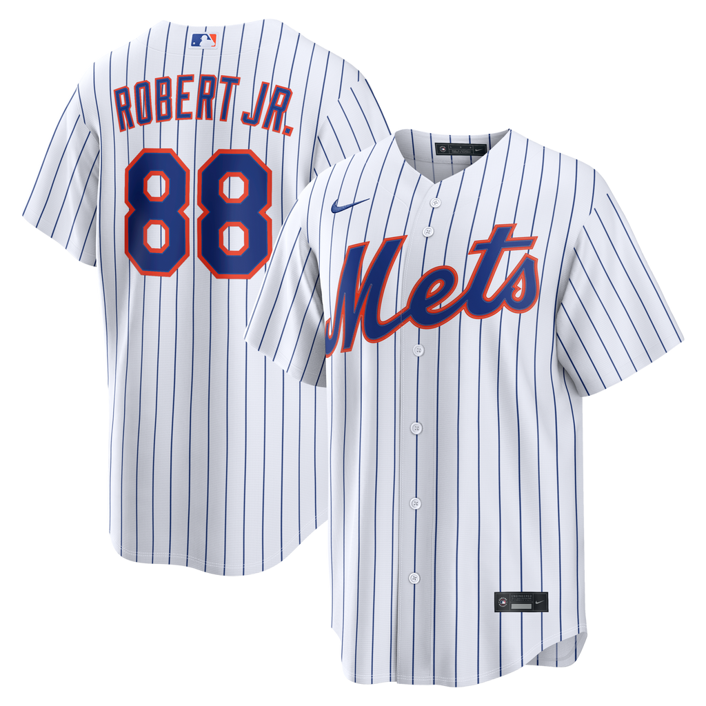 New York Mets Luis Robert Jr. White Home Replica Baseball Jersey