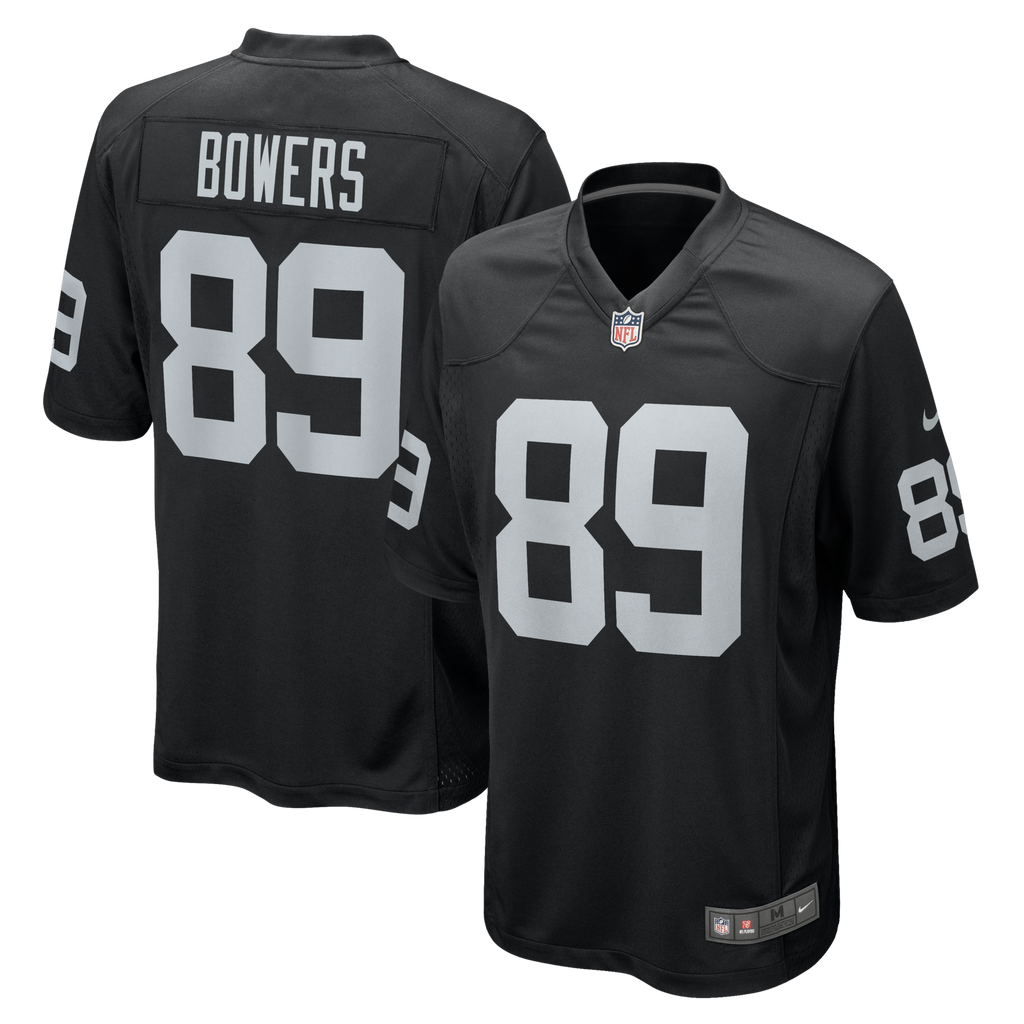 Las Vegas Raiders Brock Bowers Black Player Game Football Jersey