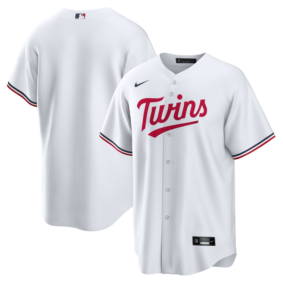 Minnesota Twins White Home Big & Tall Replica Baseball Jersey