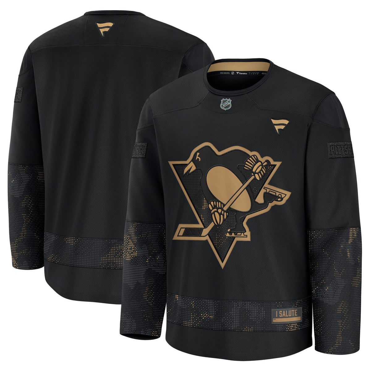 Pittsburgh Penguins Black 2024 Military Appreciation Practice Jersey